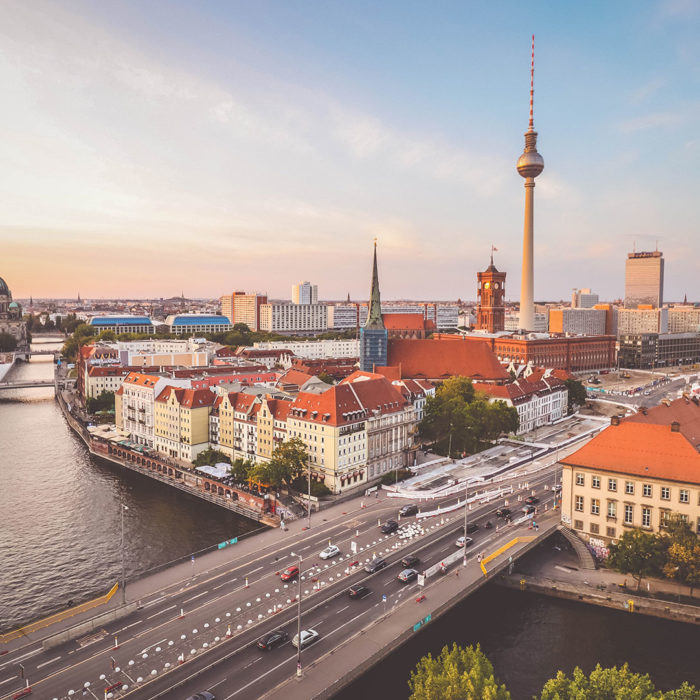Blick über Berlin mit Fernsehturm